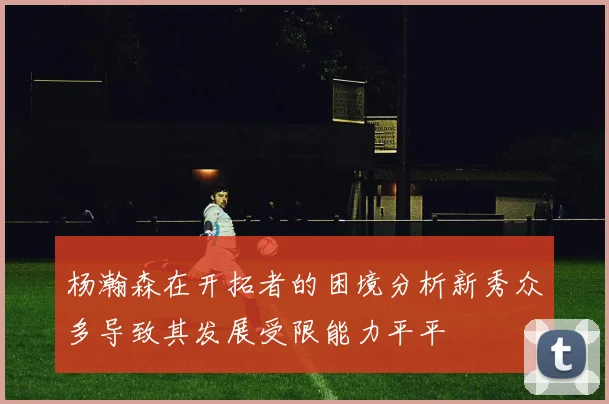 杨瀚森在开拓者的困境分析新秀众多导致其发展受限能力平平